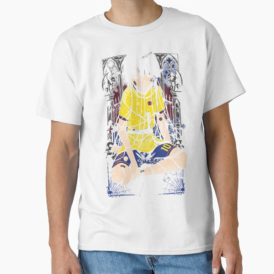 Cyber Wired Colombian Football Jersey Art T-Shirt - Trendy Graphic Unisex - T-Shirt, Sweatshirt, Hoodie