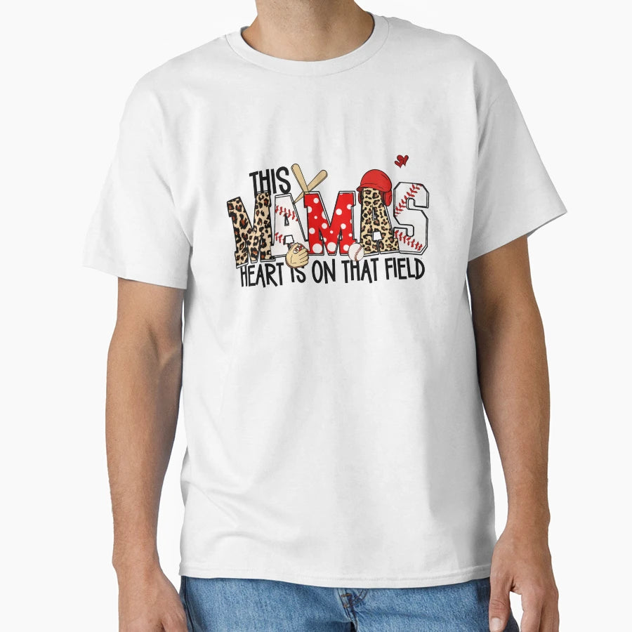 Mama Baseball Funny Quotes T-Shirt - Custom Art Print for Adults - T-Shirt, Sweatshirt, Hoodie