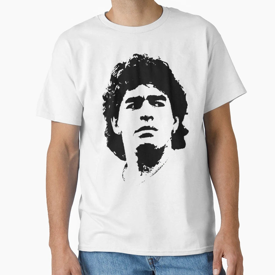 Diego Maradona Pop Art Portrait T-Shirt - Graphic Print Men Women - T-Shirt, Sweatshirt, Hoodie