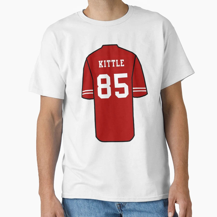 Kittle Jersey Red T-Shirt - Aesthetic Graphic for Adults - T-Shirt, Sweatshirt, Hoodie