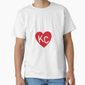 Kc Heart T-Shirt - Minimalist Print Unisex - T-Shirt, Sweatshirt, Hoodie