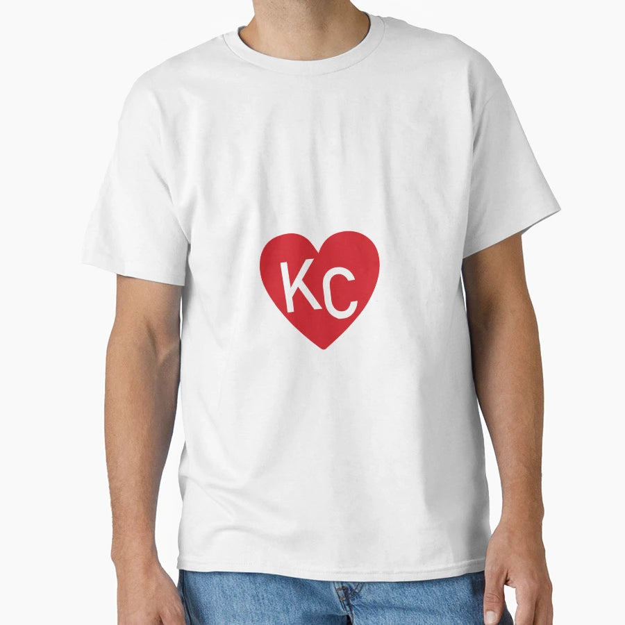 Kc Heart T-Shirt - Minimalist Print Unisex - T-Shirt, Sweatshirt, Hoodie