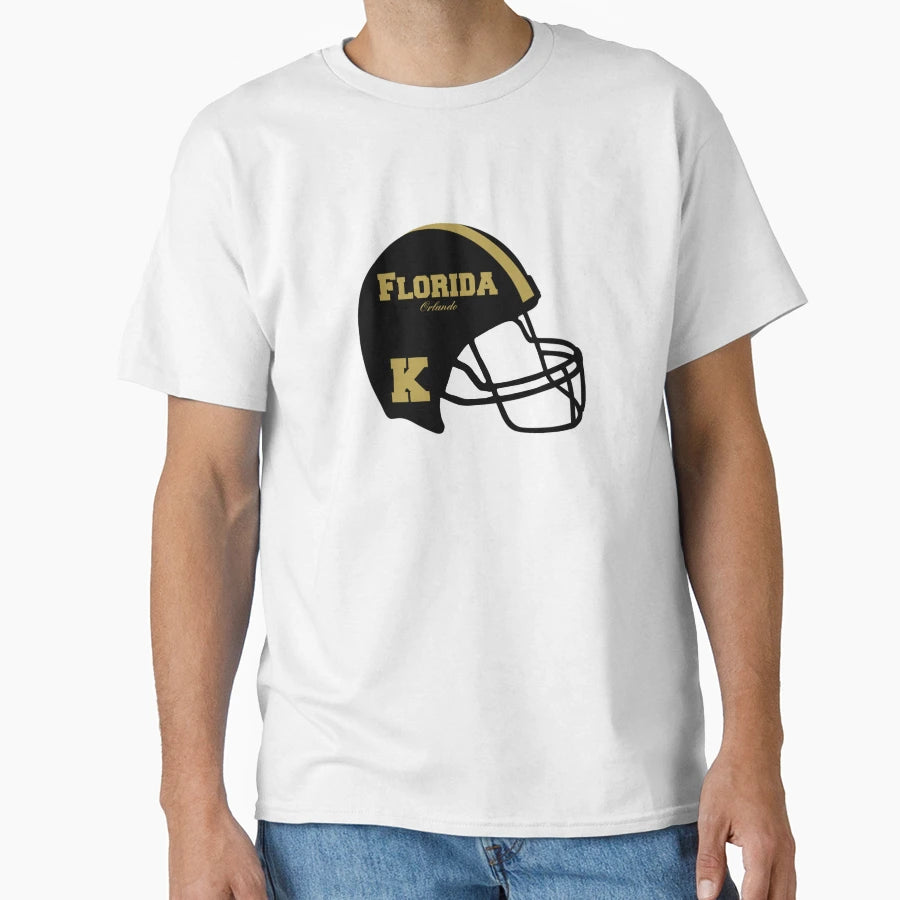 Orlando Florida Fl Football Helmet T-Shirt - Graphic Print for Adults - T-Shirt, Sweatshirt, Hoodie
