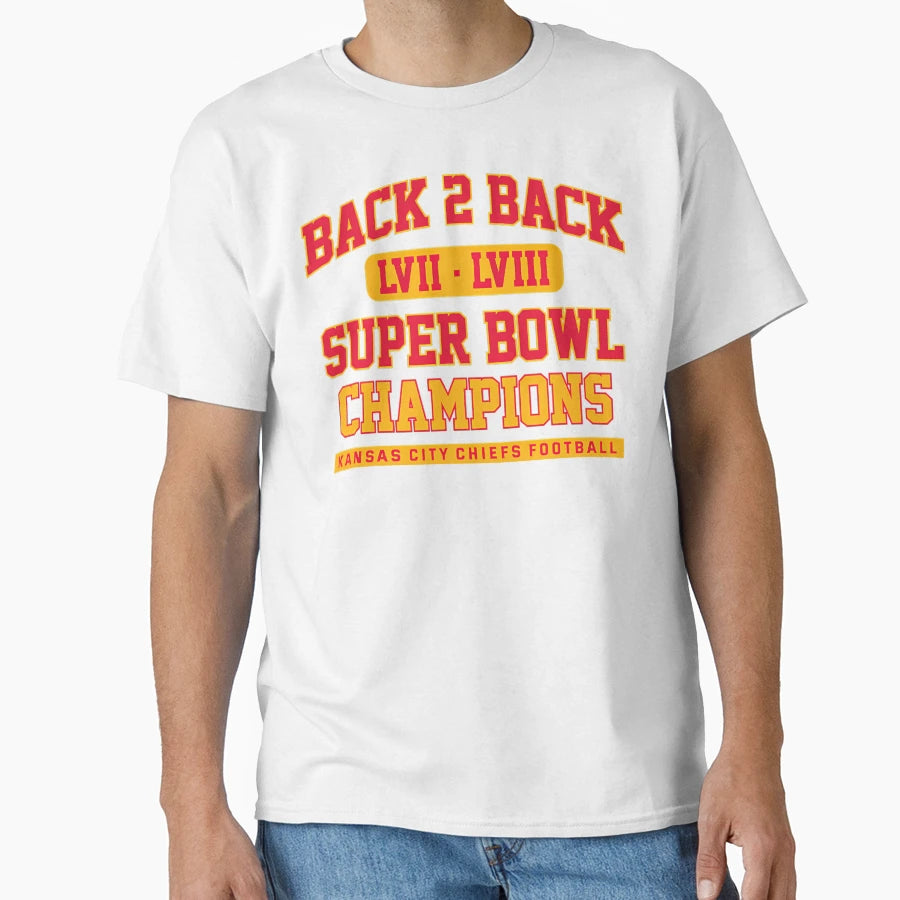 Back 2 Back Super Bowl Champions T-Shirt - Fun Novelty Design Men Women - T-Shirt, Sweatshirt, Hoodie