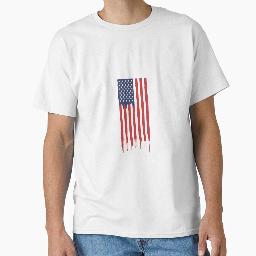 USA Flag Classic by HARPREET-24 - Adult & Kids T-Shirts, Sweatshirts & Hoodies apparel design preview 1