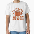 Proud Football Mom Bow And Stars T-Shirt - Graphic Print Unisex - T-Shirt, Sweatshirt, Hoodie