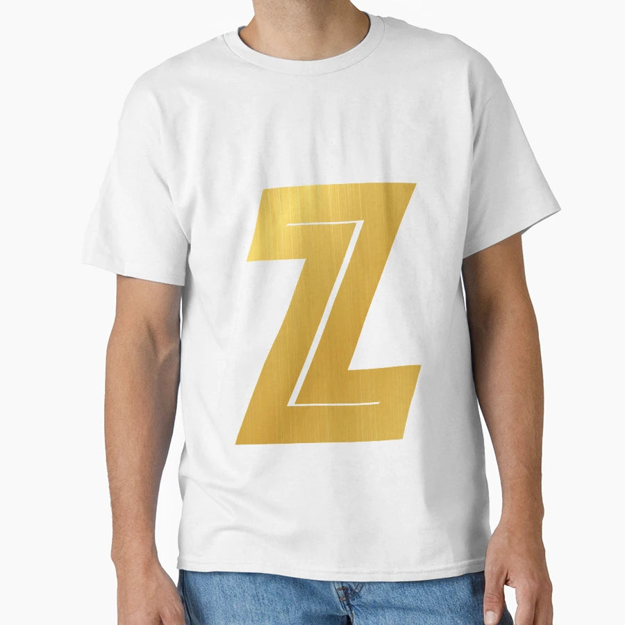 Z Letter Golden Initials Serie T-Shirt - Streetwear Style for Adults - T-Shirt, Sweatshirt, Hoodie