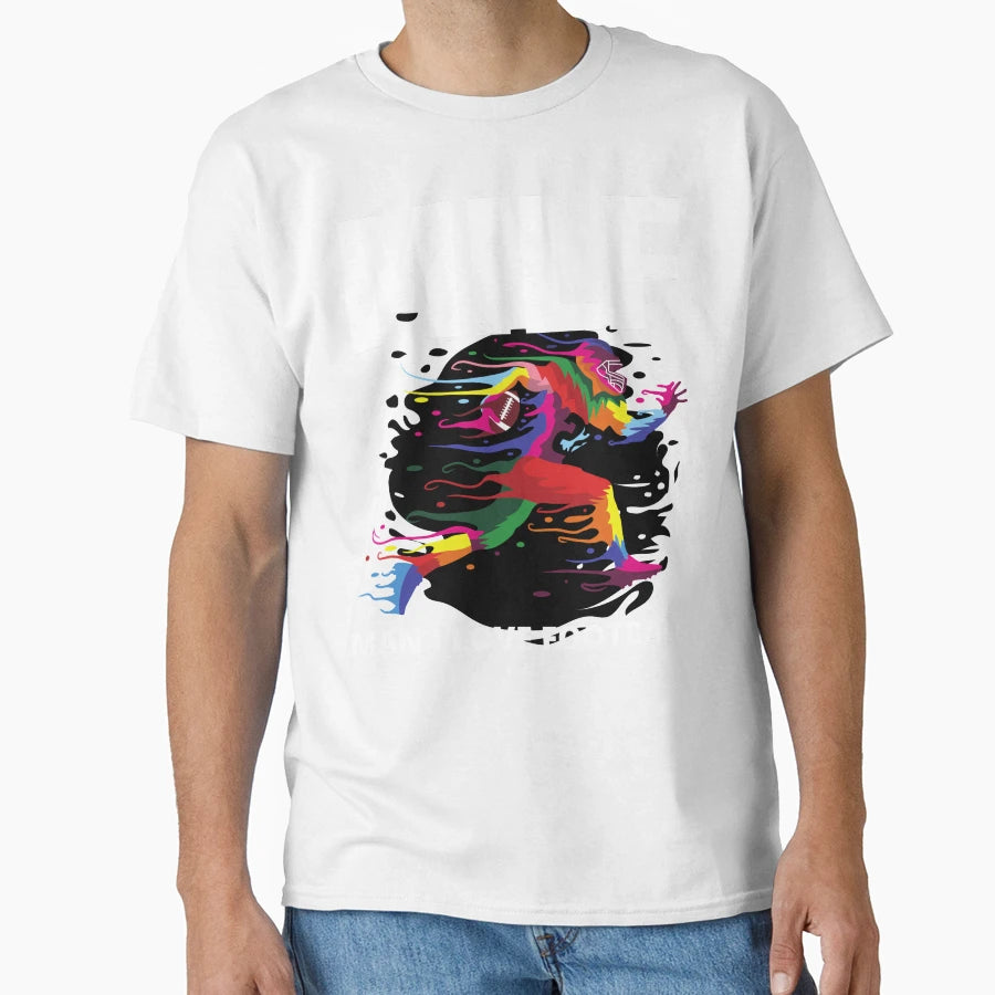 Milf I Love Football Funny Milf T-Shirt - Graphic Print Unisex - T-Shirt, Sweatshirt, Hoodie