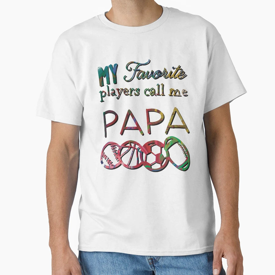 Sports Papa T-Shirt - Aesthetic Graphic for Adults - T-Shirt, Sweatshirt, Hoodie