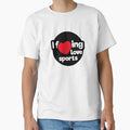 I Love Sports T-Shirt - Trendy Graphic for Adults - T-Shirt, Sweatshirt, Hoodie