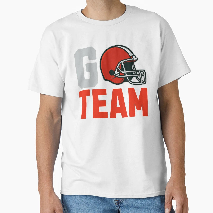 Go Team Football T-Shirt - Casual Everyday Wear Unisex - T-Shirt, Sweatshirt, Hoodie