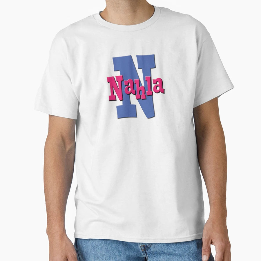 N Is Nahla And Womans Name And Initial T-Shirt - Custom Art Print Men Women - T-Shirt, Sweatshirt, Hoodie