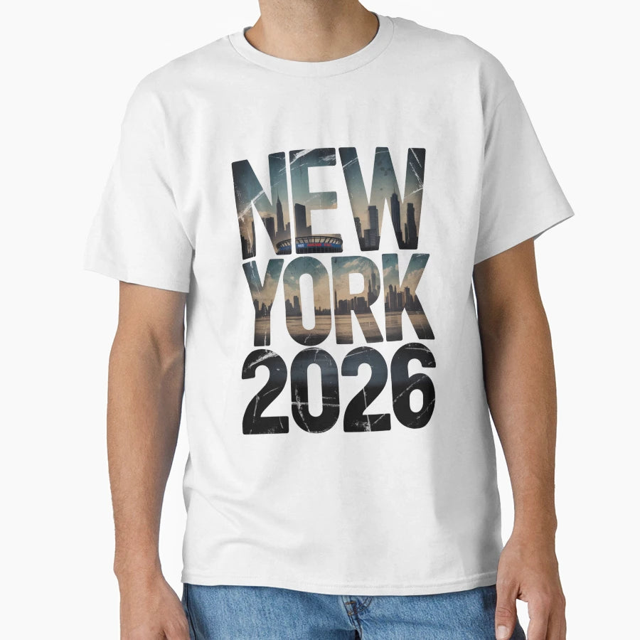 New York 2026 Metlife Stadium Skyline V9 T-Shirt - Graphic Print Unisex - T-Shirt, Sweatshirt, Hoodie