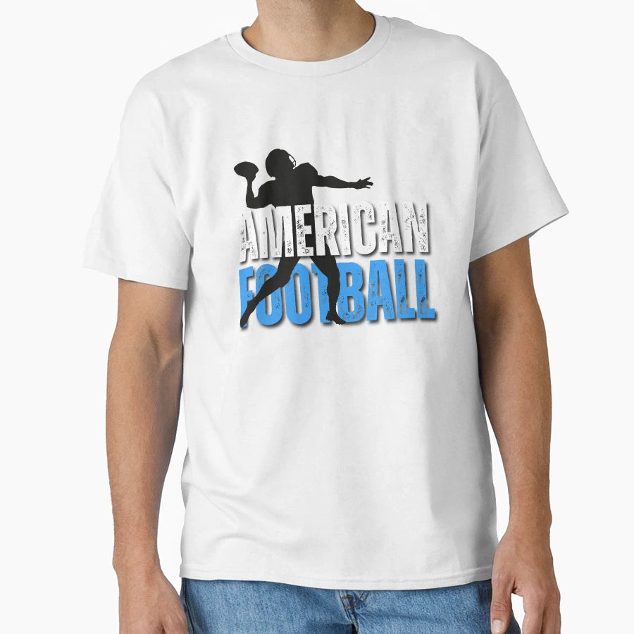 American Football Grunge Typography T-Shirt - Fun Novelty Design Men Women - T-Shirt, Sweatshirt, Hoodie