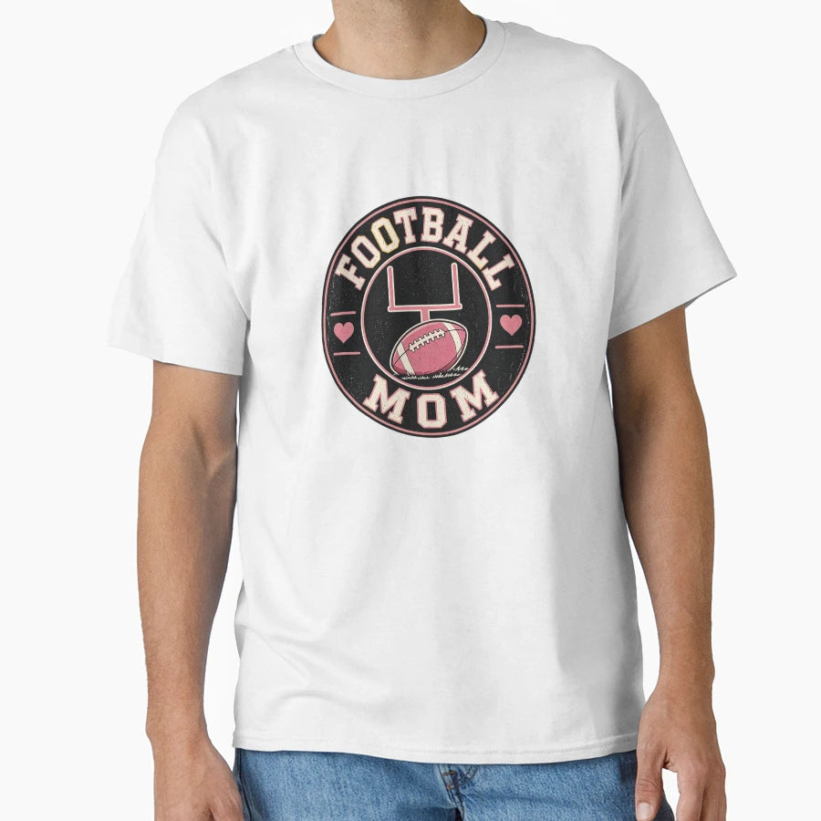 Football Mom Badge T-Shirt - Unique Graphic Unisex - T-Shirt, Sweatshirt, Hoodie