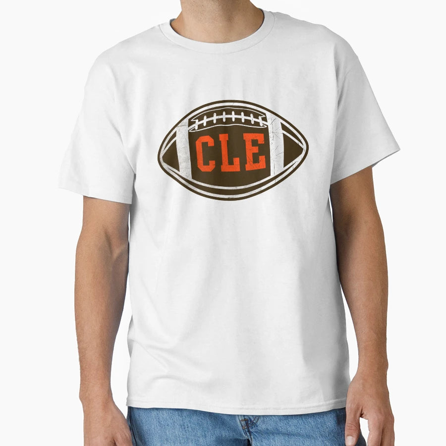 Cleveland Throwback Football T-Shirt - Unique Graphic Men Women - T-Shirt, Sweatshirt, Hoodie