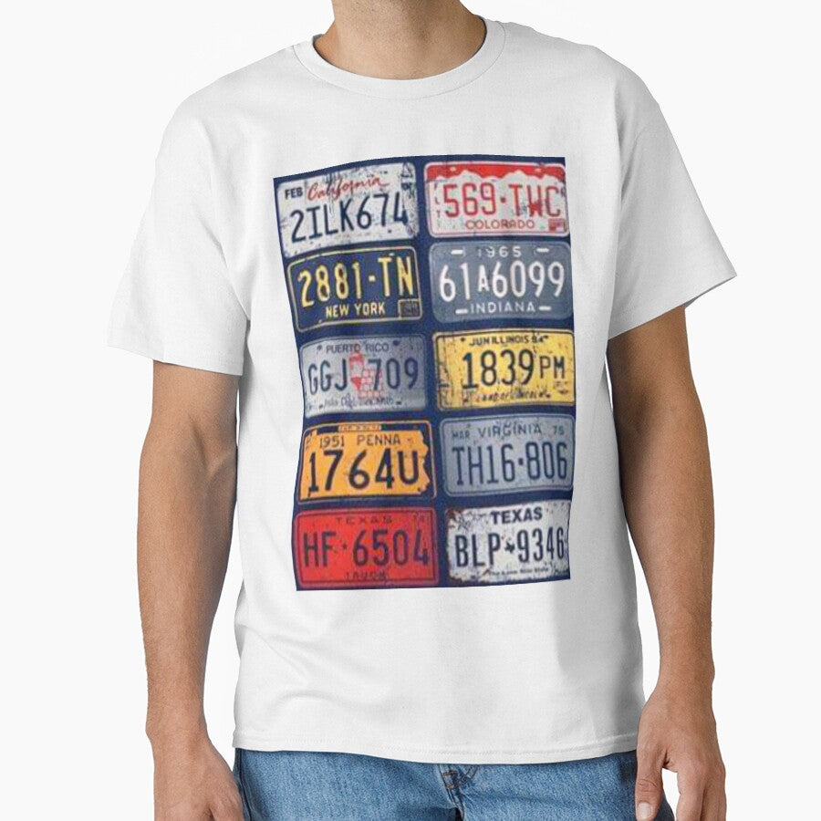 Registration number plate style by storeInsight - Adult & Kids T-Shirts, Sweatshirts & Hoodies apparel design preview 1