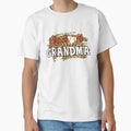 Baseball Grandma Leopard Funny Softball T-Shirt - Unique Graphic Unisex - T-Shirt, Sweatshirt, Hoodie