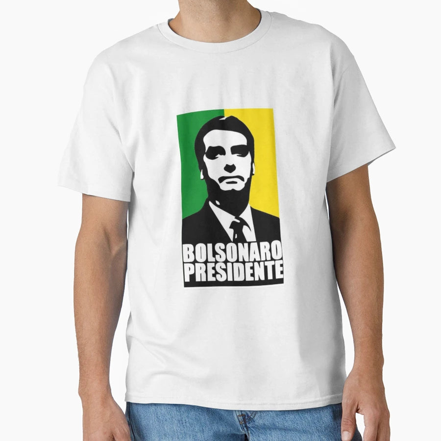 Jair Bolsonaro President Brazil T-Shirt - Casual Everyday Wear for Adults - T-Shirt, Sweatshirt, Hoodie