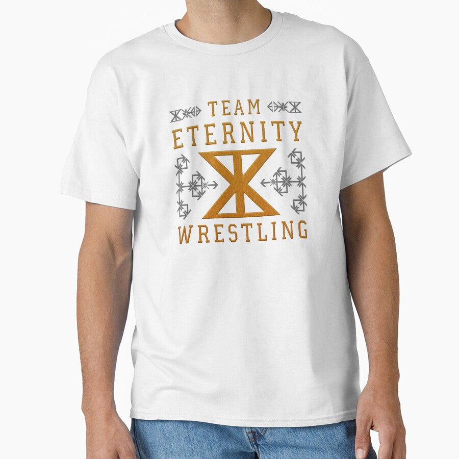 Geometric varsity sports wrestling team embroidery - Adult & Kids T-Shirts, Sweatshirts & Hoodies apparel design preview 1