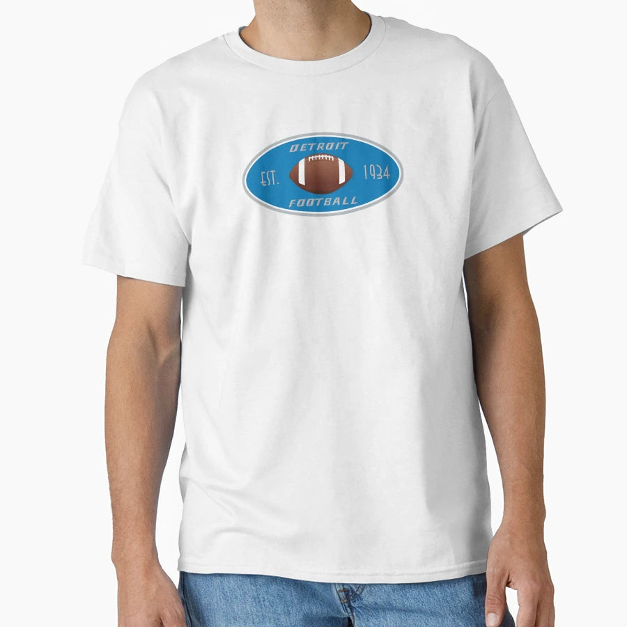 Detroit Football T-Shirt - Fun Novelty Design Unisex - T-Shirt, Sweatshirt, Hoodie