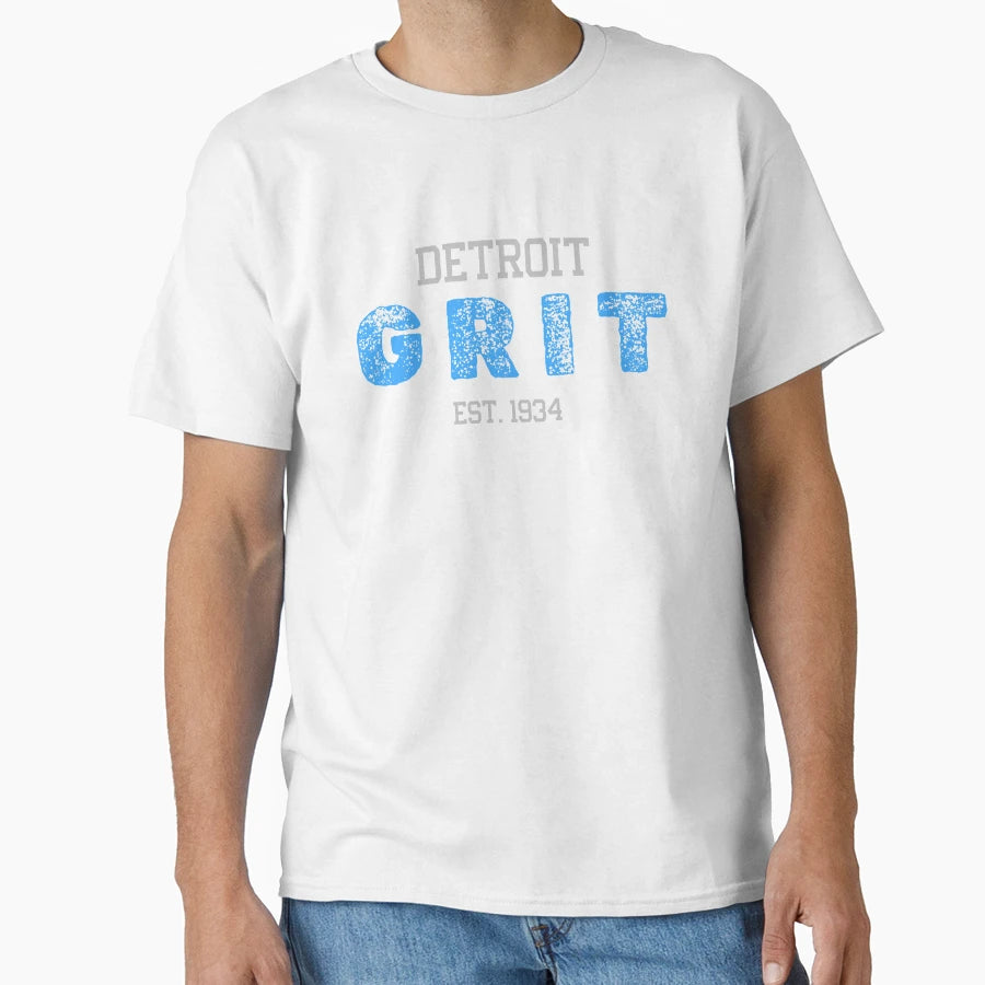 Detroit Grit Est 1934 Lions Nation T-Shirt - Minimalist Print for Adults - T-Shirt, Sweatshirt, Hoodie