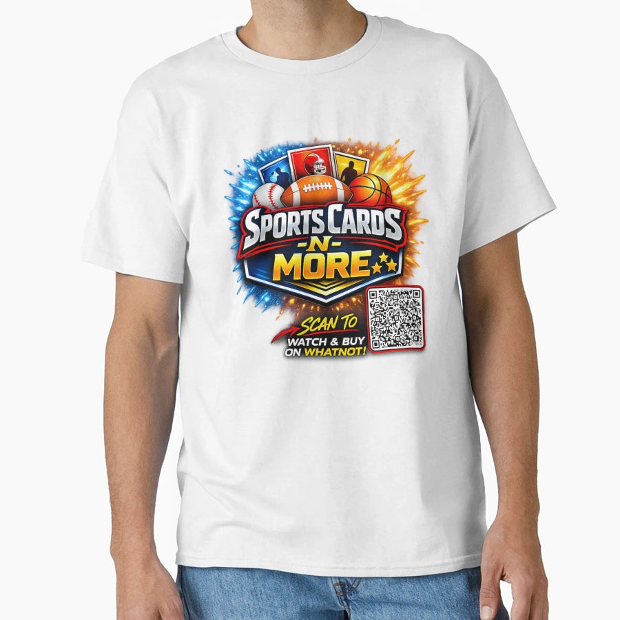 Sports Cards N More Logo W Qr Code T-Shirt - Streetwear Style Men Women - T-Shirt, Sweatshirt, Hoodie