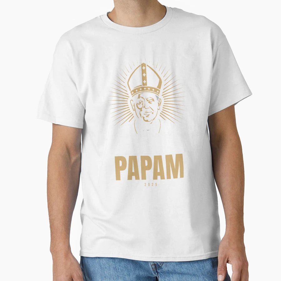 Habemus Papam 2025 Papal Portrait T-Shirt - Novelty Apparel Unisex - T-Shirt, Sweatshirt, Hoodie