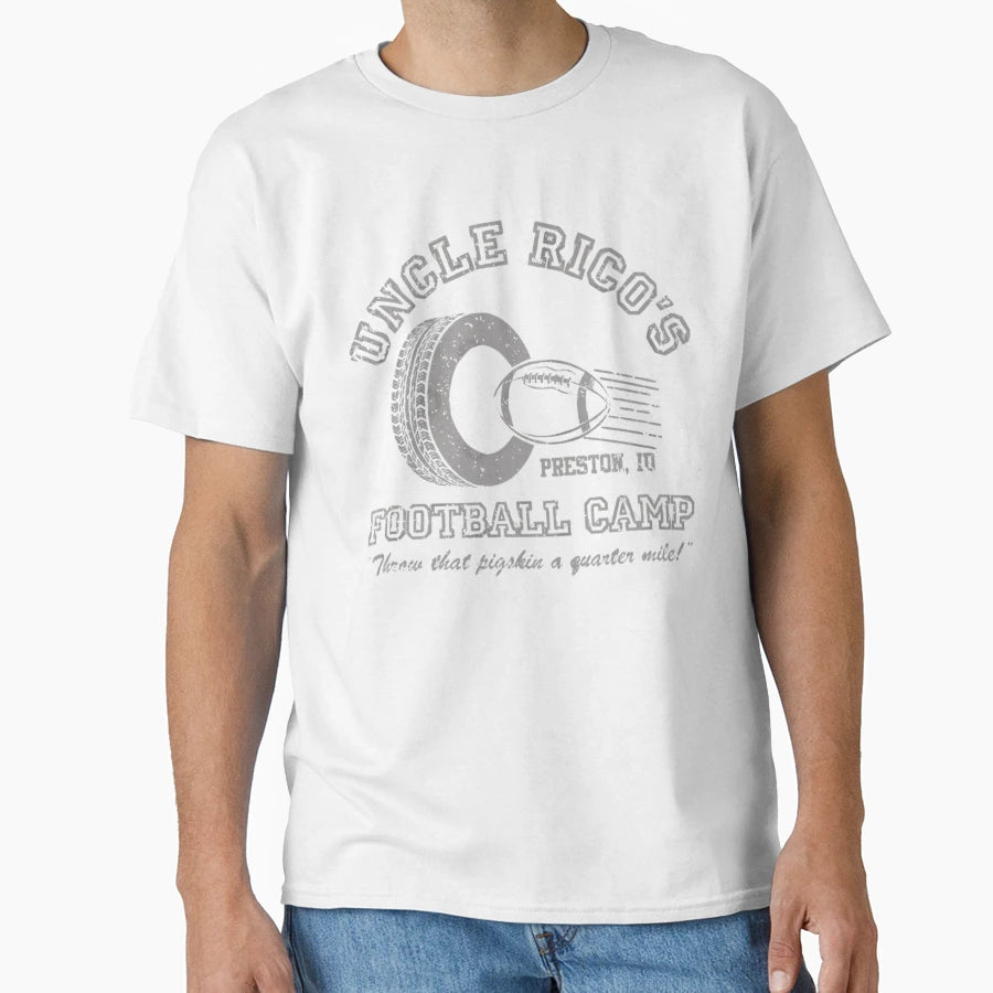 Funny Gifts Uncle Rico Football Camp T-Shirt - Unique Graphic for Adults - T-Shirt, Sweatshirt, Hoodie