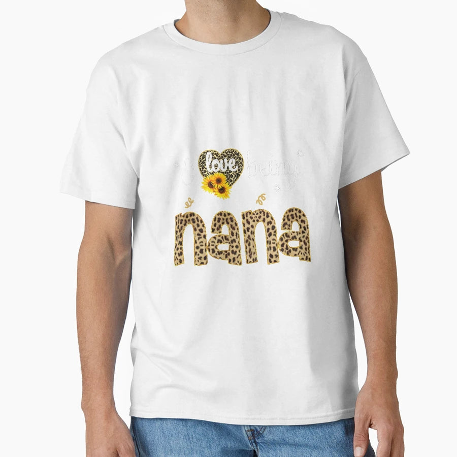 Love Being Sunflower Leopard Hippie T-Shirt - Fun Novelty Design Men Women - T-Shirt, Sweatshirt, Hoodie