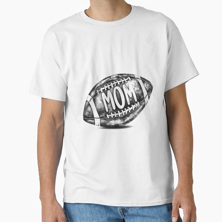 Football Mom Grunge American Football T-Shirt - Unique Graphic Men Women - T-Shirt, Sweatshirt, Hoodie