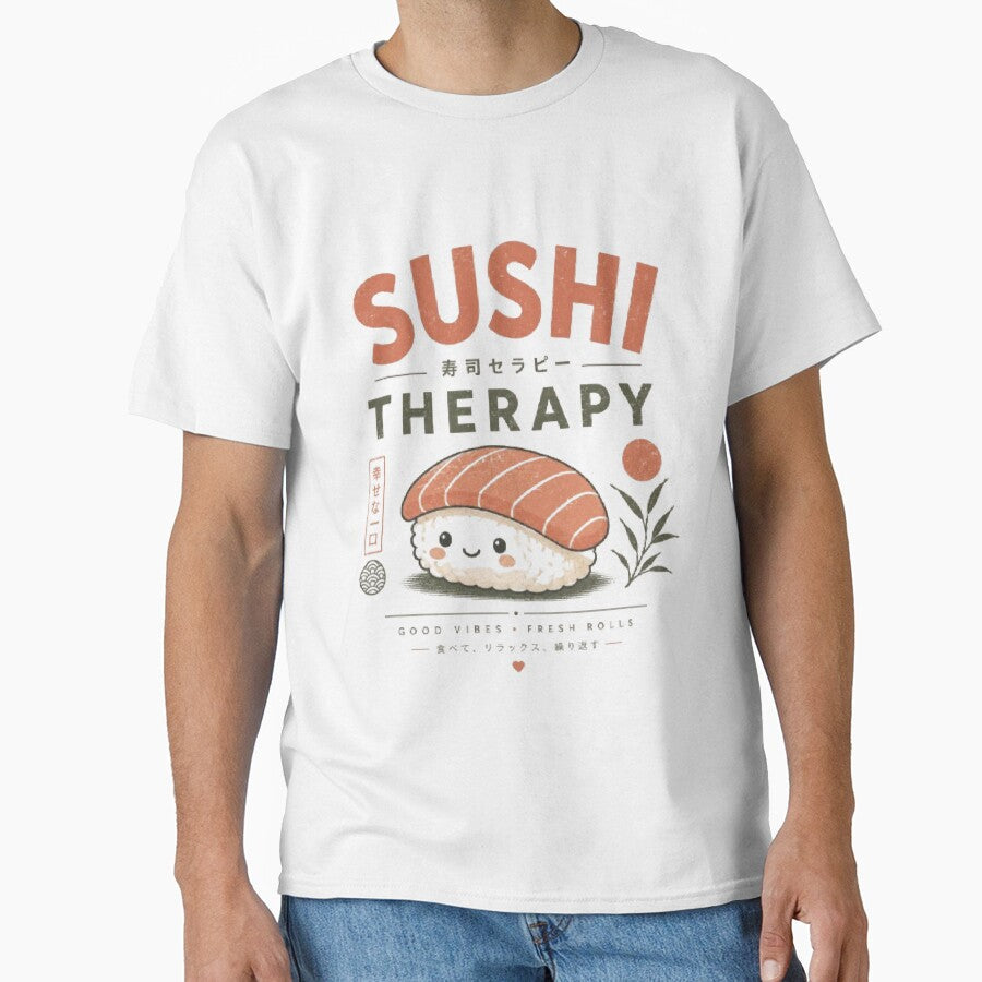Minimal Sushi Lover Japanese Food Aesthetic by - Adult & Kids T-Shirts, Sweatshirts & Hoodies apparel design preview 1