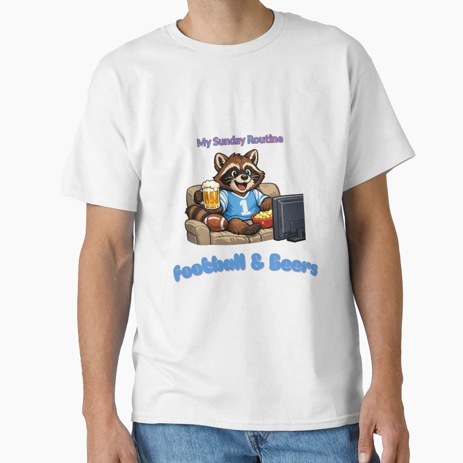 Tennessee Titans Sunday Routine Football T-Shirt - Custom Art Print Unisex - T-Shirt, Sweatshirt, Hoodie