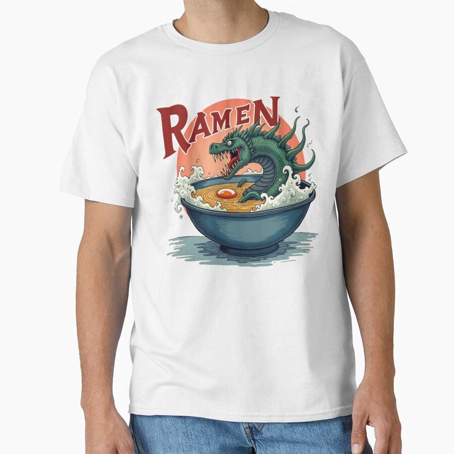 Ramen monster by Inklivion - Adult & Kids T-Shirts, Sweatshirts & Hoodies apparel design preview 1
