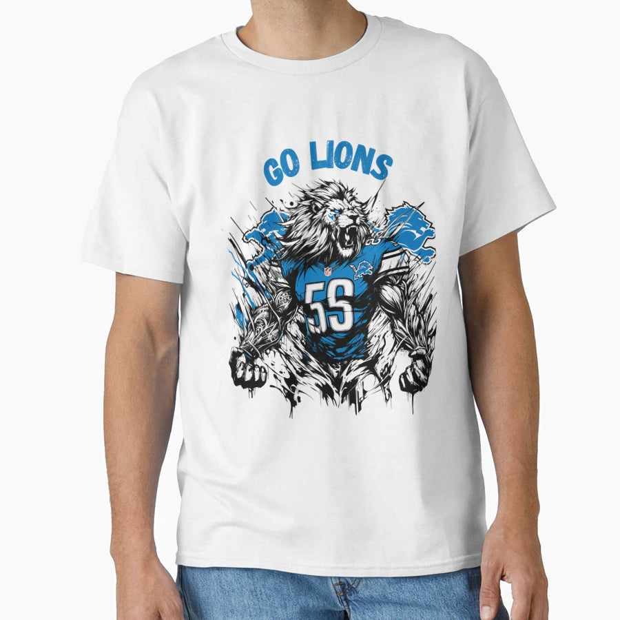Art Detroit Lions T-Shirt - Aesthetic Graphic Unisex - T-Shirt, Sweatshirt, Hoodie