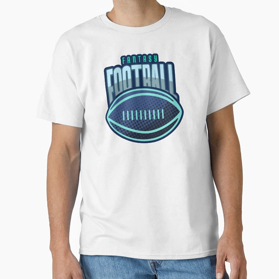 Fantasy Football Blue Green T-Shirt - Aesthetic Graphic Unisex - T-Shirt, Sweatshirt, Hoodie