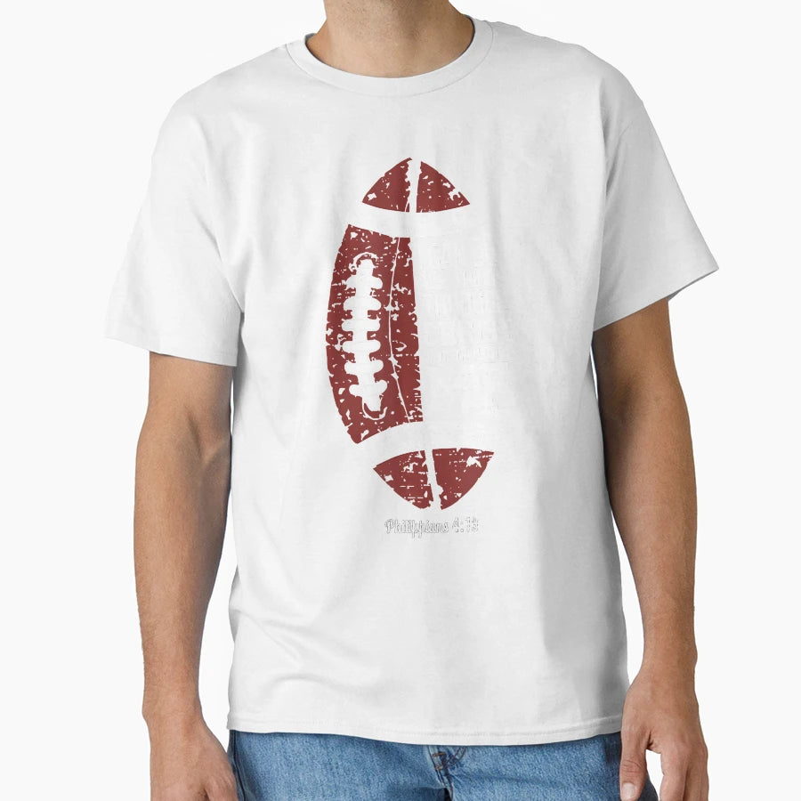 Christian Football I Can Do All Things T-Shirt - Graphic Print for Adults - T-Shirt, Sweatshirt, Hoodie