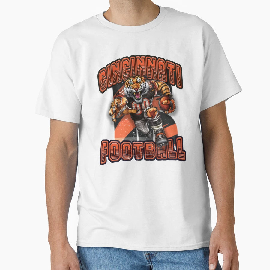 Cincinnati Football Detroit T-Shirt - Casual Everyday Wear for Adults - T-Shirt, Sweatshirt, Hoodie