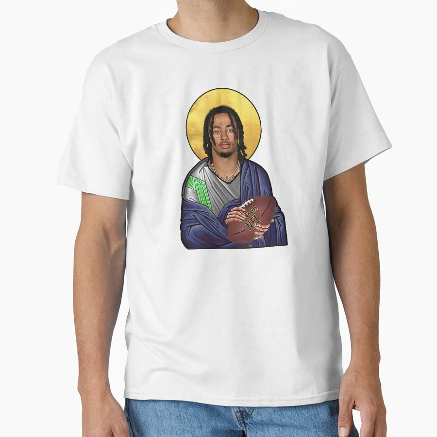 Saint Jaxon Smith Njigba Seattle T-Shirt - Trendy Graphic Men Women - T-Shirt, Sweatshirt, Hoodie