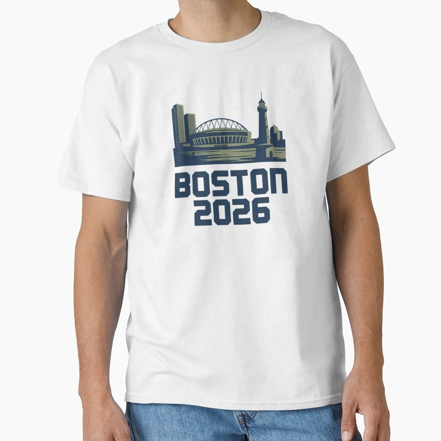 Boston 2026 New England Soccer T-Shirt - Fun Novelty Design Men Women - T-Shirt, Sweatshirt, Hoodie