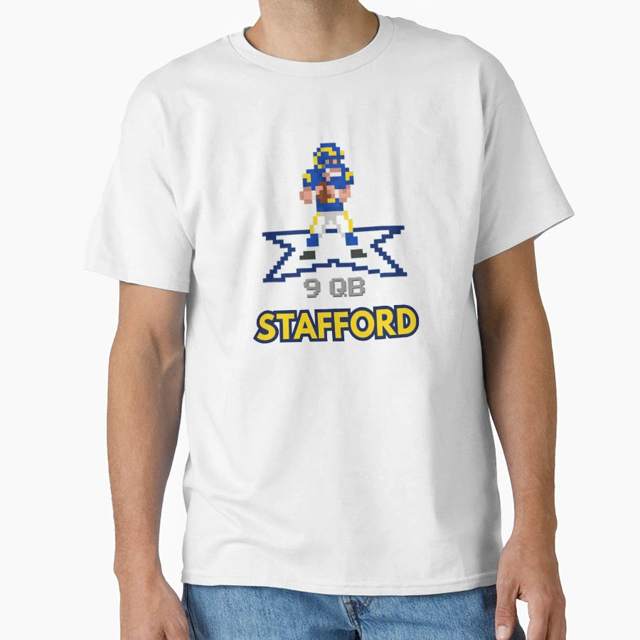 Rams Quarterback MS As Video Game T-Shirt - Casual Everyday Wear Men Women - T-Shirt, Sweatshirt, Hoodie