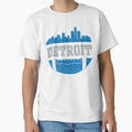 Lions Football Fan Detroit Skyline T-Shirt - Trendy Graphic for Adults - T-Shirt, Sweatshirt, Hoodie