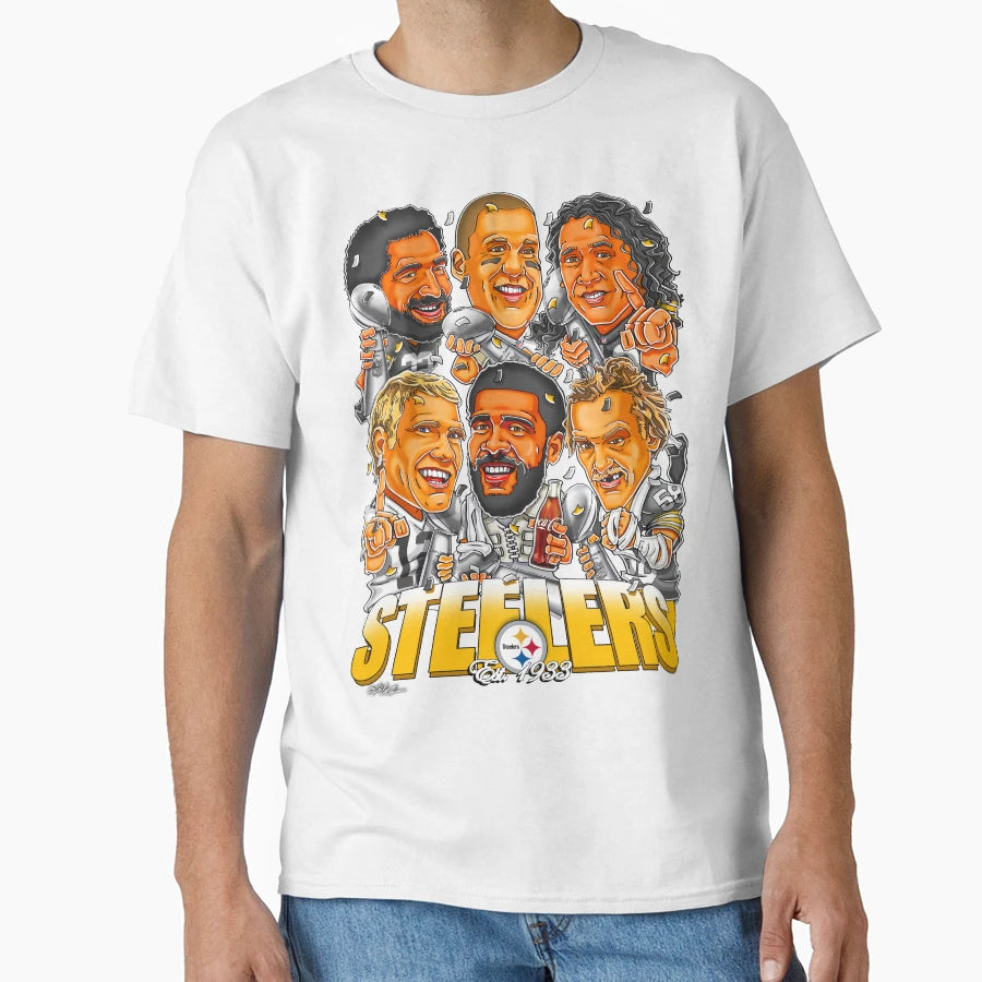 Pittsburgh Steelers Greatest Players T-Shirt - Fun Novelty Design Men Women - T-Shirt, Sweatshirt, Hoodie