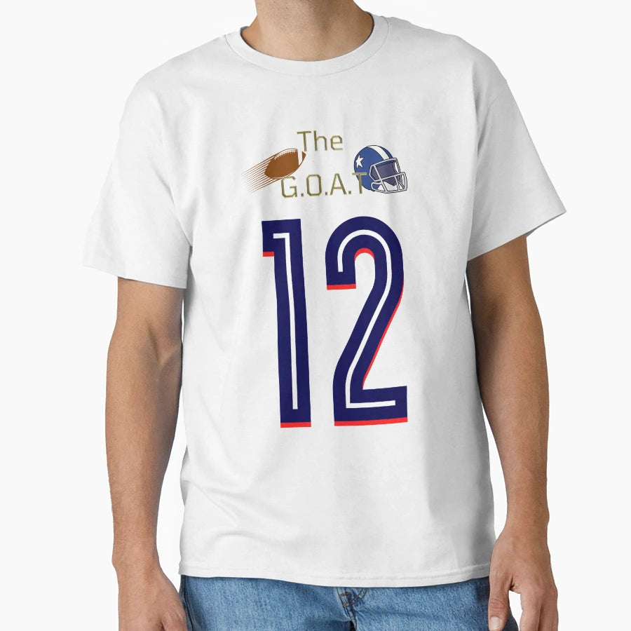 G O T Number 12 Football T-Shirt - Aesthetic Graphic for Adults - T-Shirt, Sweatshirt, Hoodie