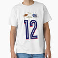 G O T Number 12 Football T-Shirt - Aesthetic Graphic for Adults - T-Shirt, Sweatshirt, Hoodie