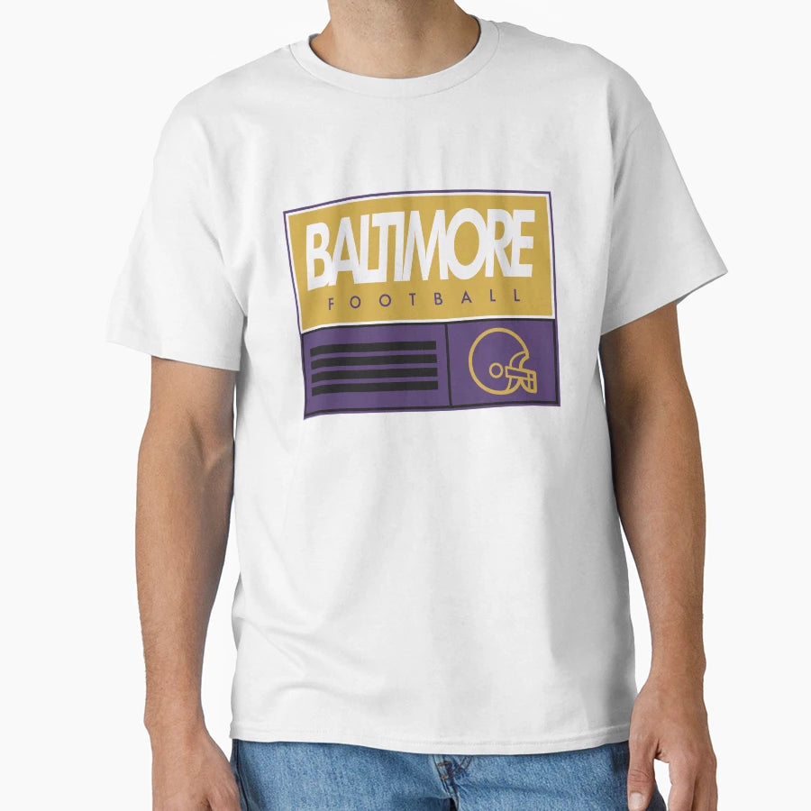 Baltimore Football T-Shirt - Trendy Graphic Unisex - T-Shirt, Sweatshirt, Hoodie