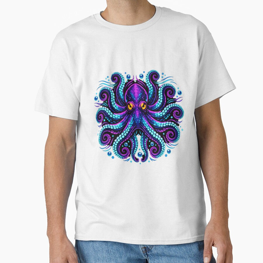 Octopus Deep Dream by doodlepounce - Adult & Kids T-Shirts, Sweatshirts & Hoodies apparel design preview 1