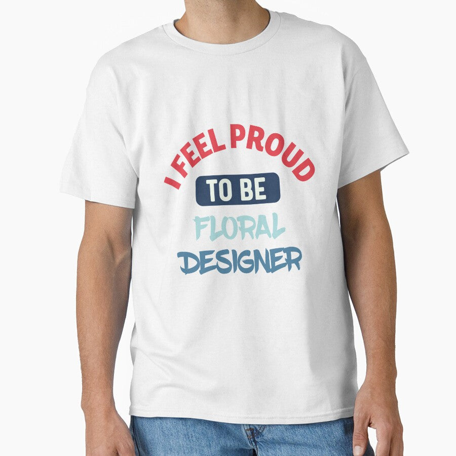 I feel Proud to be floral designer retro by - Adult & Kids T-Shirts, Sweatshirts & Hoodies apparel design preview 1