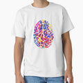 Abstract Colorful Brain Art by Peksli - Adult & Kids T-Shirts, Sweatshirts & Hoodies apparel design preview 1