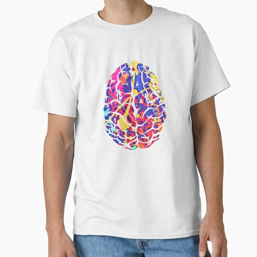 Abstract Colorful Brain Art by Peksli - Adult & Kids T-Shirts, Sweatshirts & Hoodies apparel design preview 1